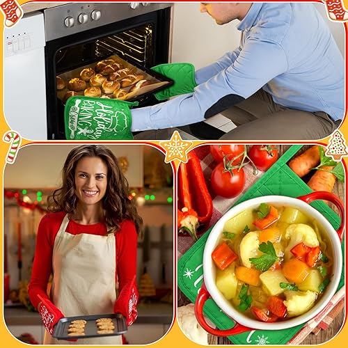 Miniatura 10 de Regalo de agradecimiento para profesores para mujeres, divertidos soportes para ollas de regalo de agradecimiento, guantes de horno resistentes al