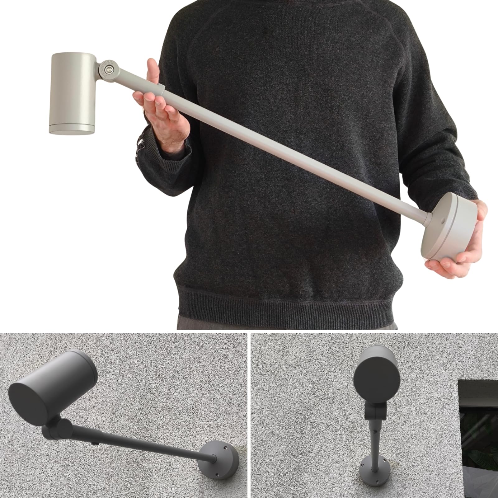 Display-7 Außenwandleuchte - GU10 Sockel - IP65 outdoor Displayleuchte zur Beleuchtung von Eingängen, Fassaden, Schaufenstern und als Werbebeleuchtung