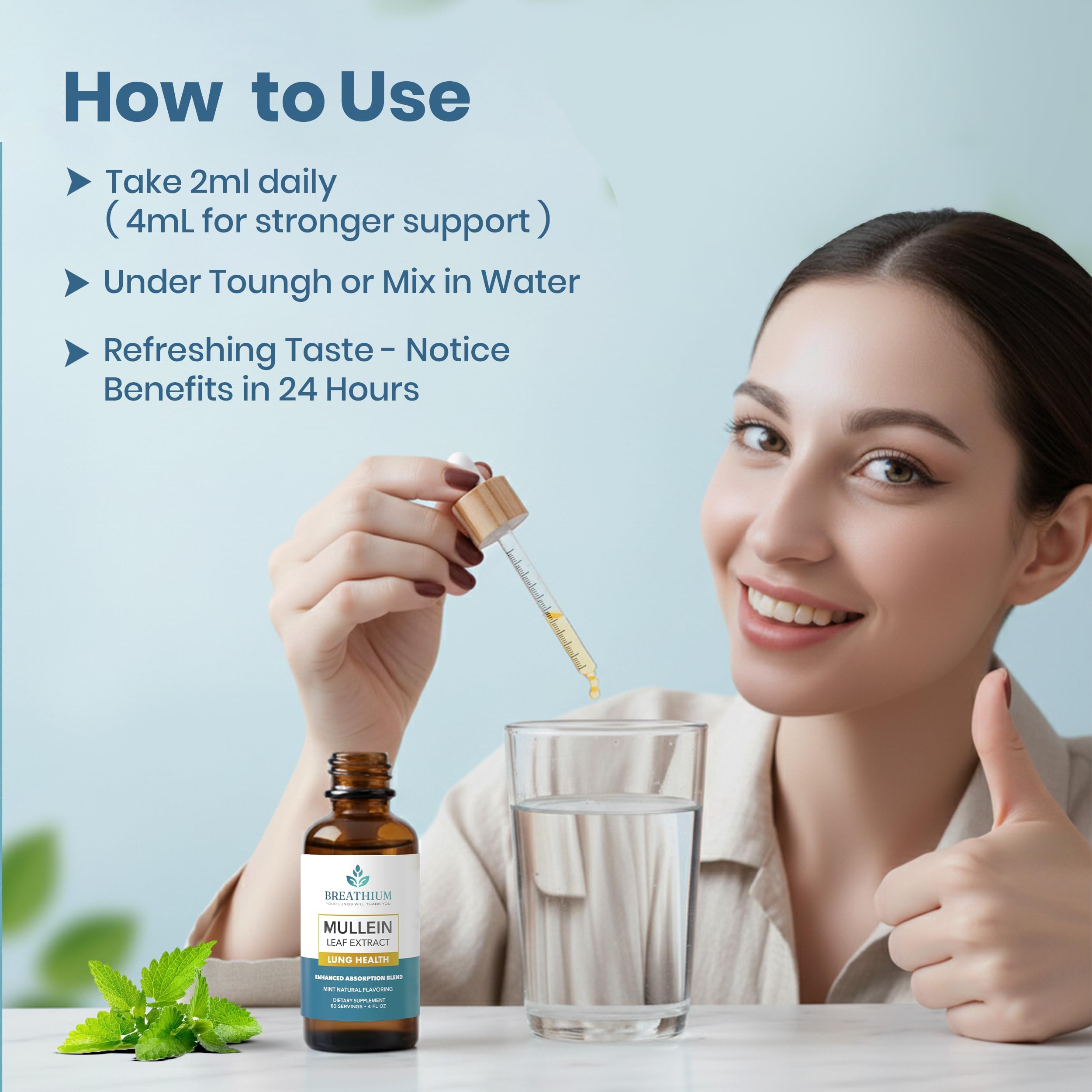 4-in-1 Mullein Drops for Lungs - Mucus, Allergy & Detox Relief — Amazon image 7