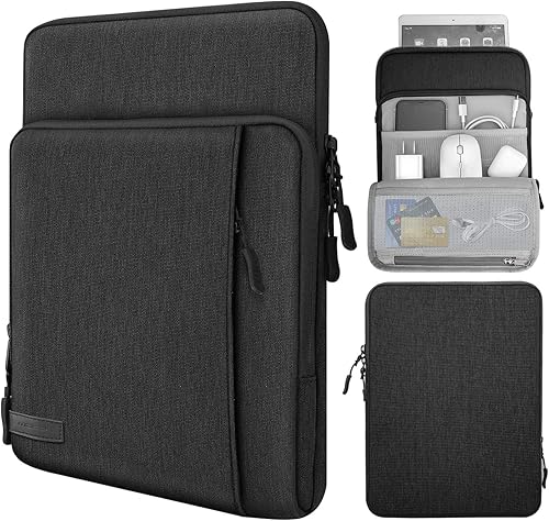MoKo Funda de transporte para tablet de 9 a 11 pulgadas con bolsillos de almacenamiento para iPad Air 5 de 10.9 pulgadas 2022, iPad Pro 11 M2