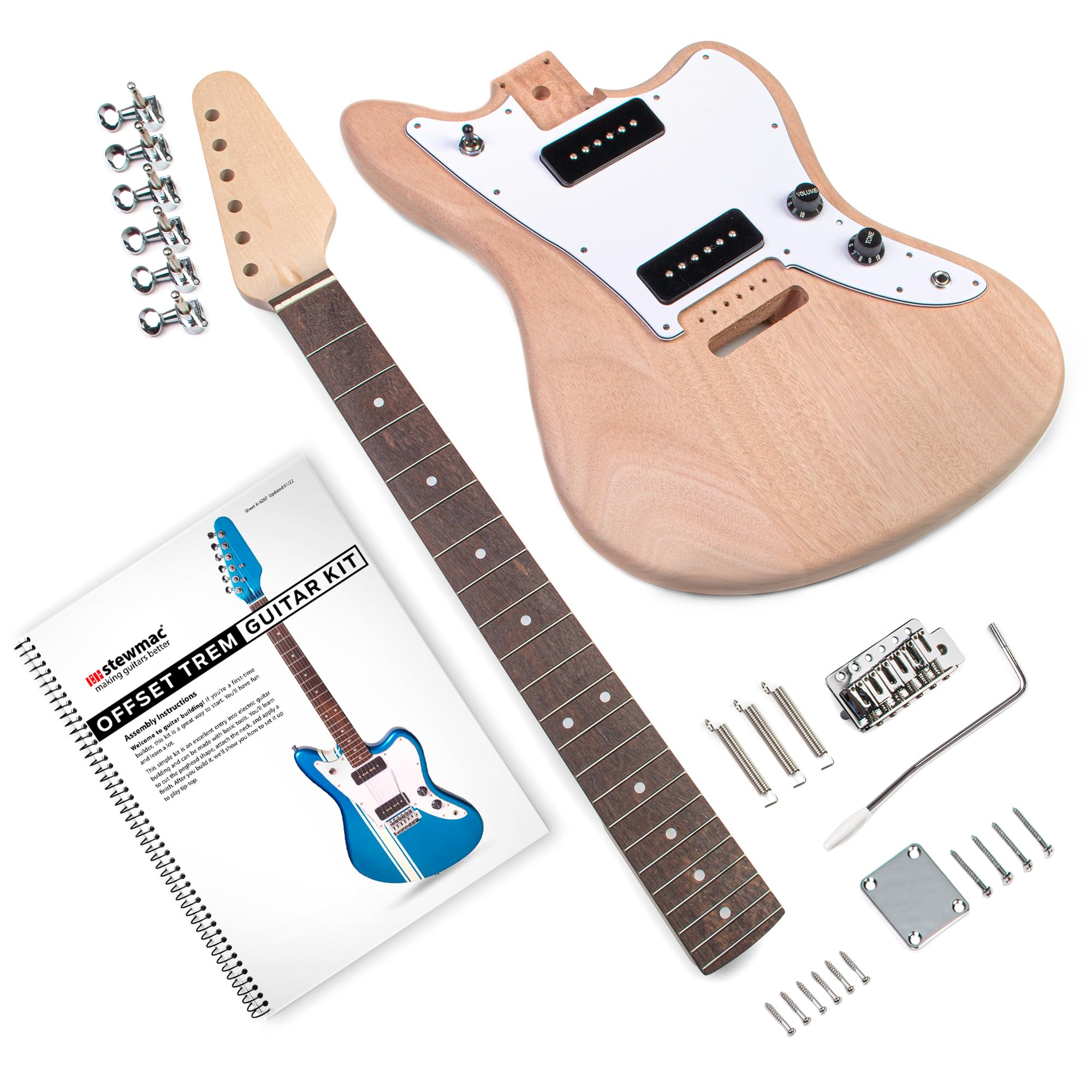 Amazon.com: StewMac Offset Trem Electric Guitar Kit – DIY Build