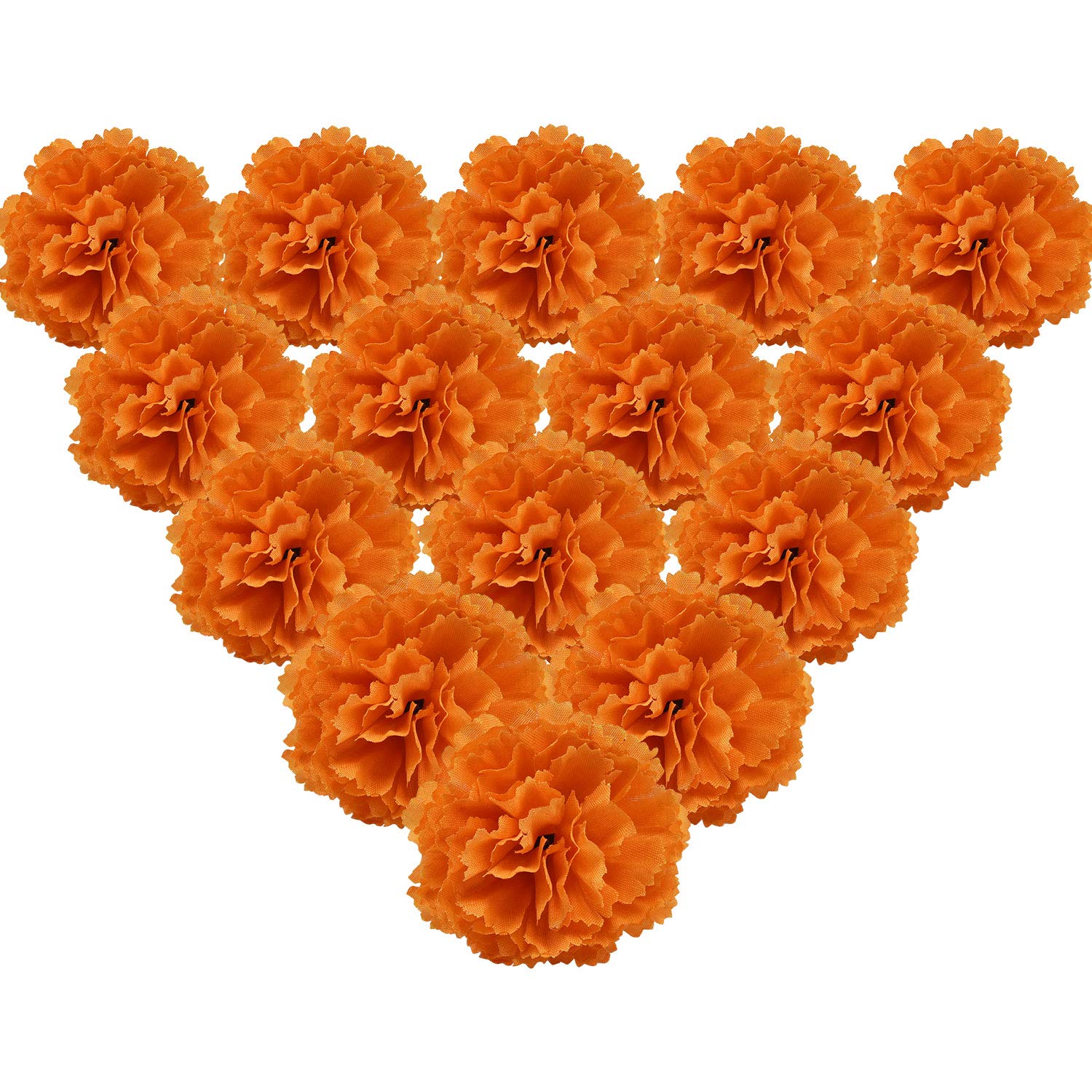 Amazon｜Martine Mall マリーゴールドフラワーヘッド 50個 オレンジ