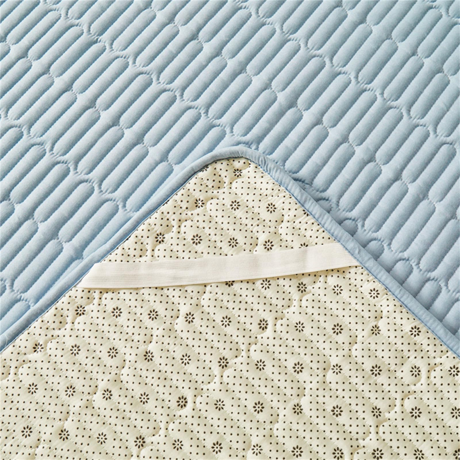 Odot Protège Matelas Couleur Unie, sur-Matelas pour 1/2 Personnes, Surmatelas Couvre avec Sangles d'angle Élastiques Matelas Matelassé Housse Protection Lit Respirant (120x200cm,Gris Odot Protège Matelas Couleur Unie, sur-Matelas pour 1/2 Personnes, Surmatelas Couvre avec Sangles d'angle Élastiques Matelas Matelassé Housse Protection Lit Respirant (120x200cm,Gris