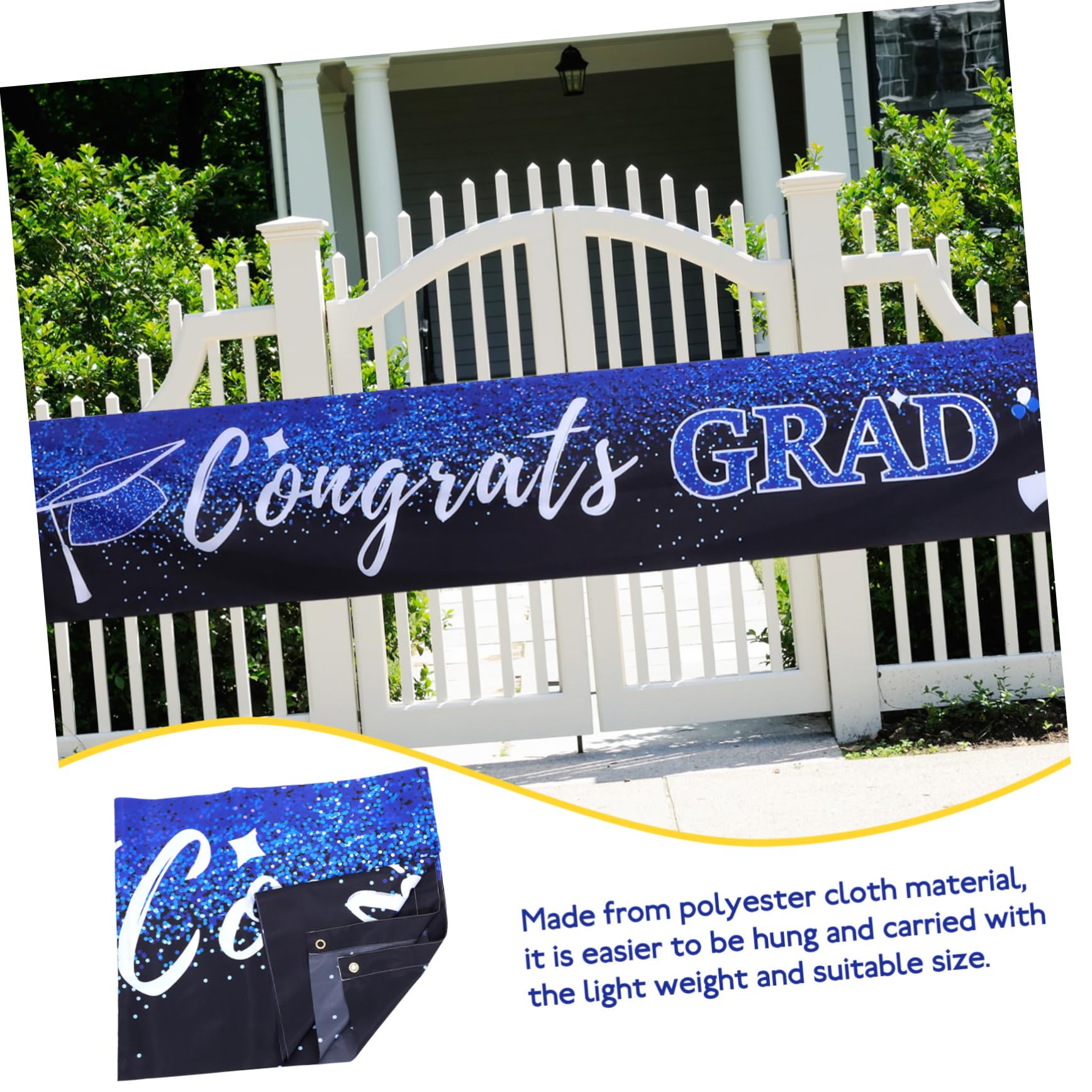 HANABASS 5piezas Banner De Graduación Fondo Fotográfico Para Fiesta De Graduación Decoración Colorida y Duradera Para Celebraciones y Recuerdos Inolvidables
