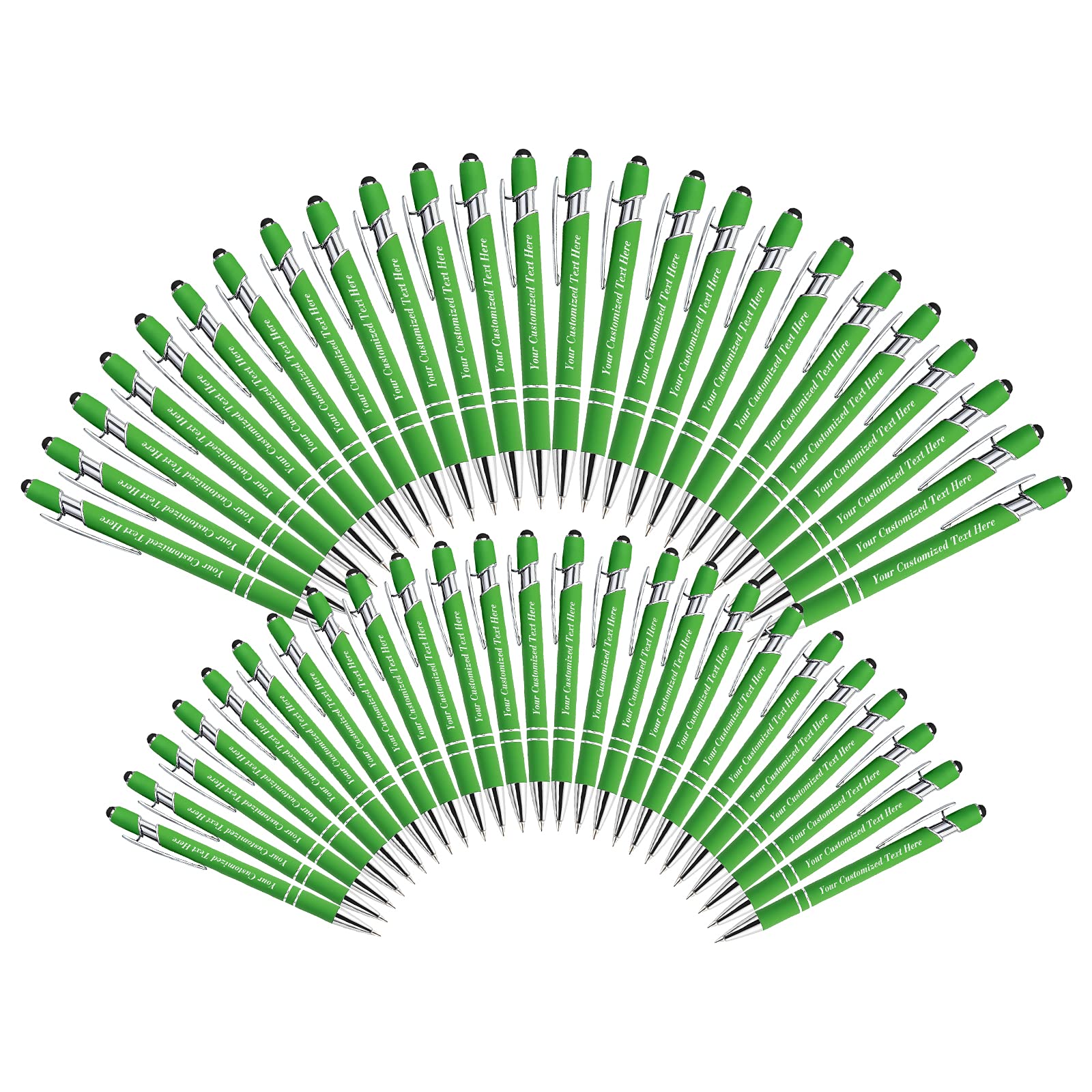 100 Pack Personalised Pens in Bulk with Stylus Tip