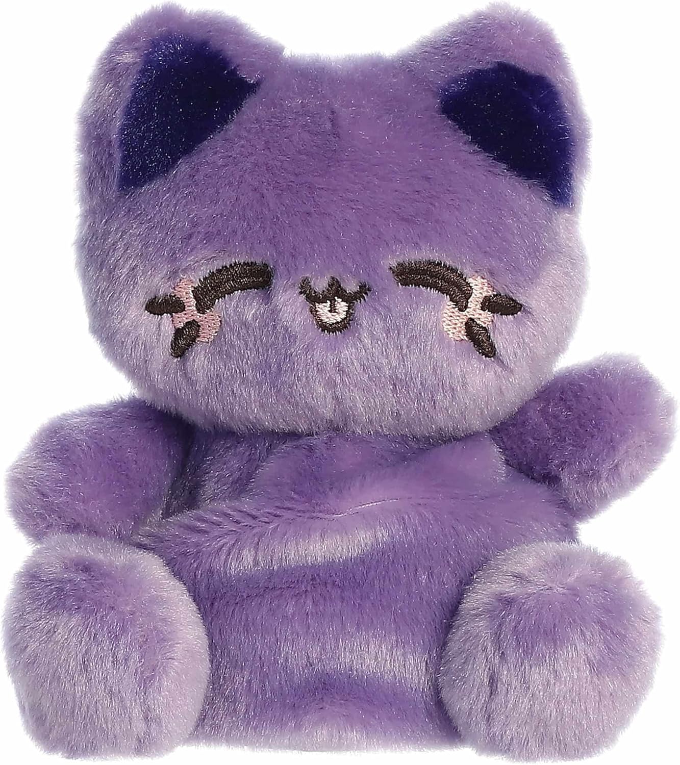 Aurora® Enchanting Tasty Peach® Meowchi Palm Pals™ Stuffed Animal - Bright & Colorful Design for Room Decor - Perfect for Adults, Kids, and Birthdays - Ube 5 Inches