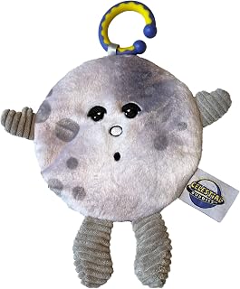 Celestial Buddies Crunch Bunch Moon Baby Sensory Crinkle Teething Mobile Toy for Infant Strollers, Cribs, and Car Seats