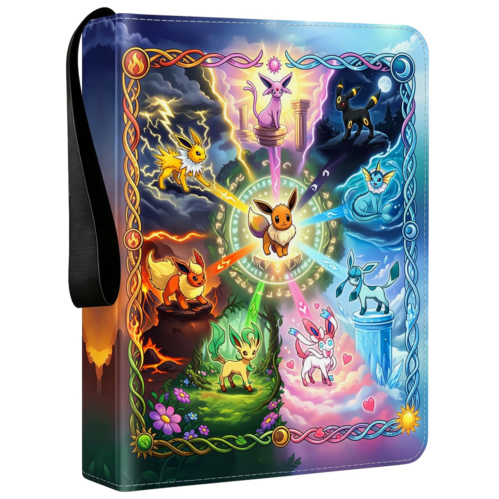 9 Pocket Card Binder, 50 Pages 900 Pockets, Collection Card Holder, PU Trading Card Binder, Waterproof Card Folder with Zipper, Card Collection Album, Ideal Gifts for Collectors, Boys and Girls — image 1