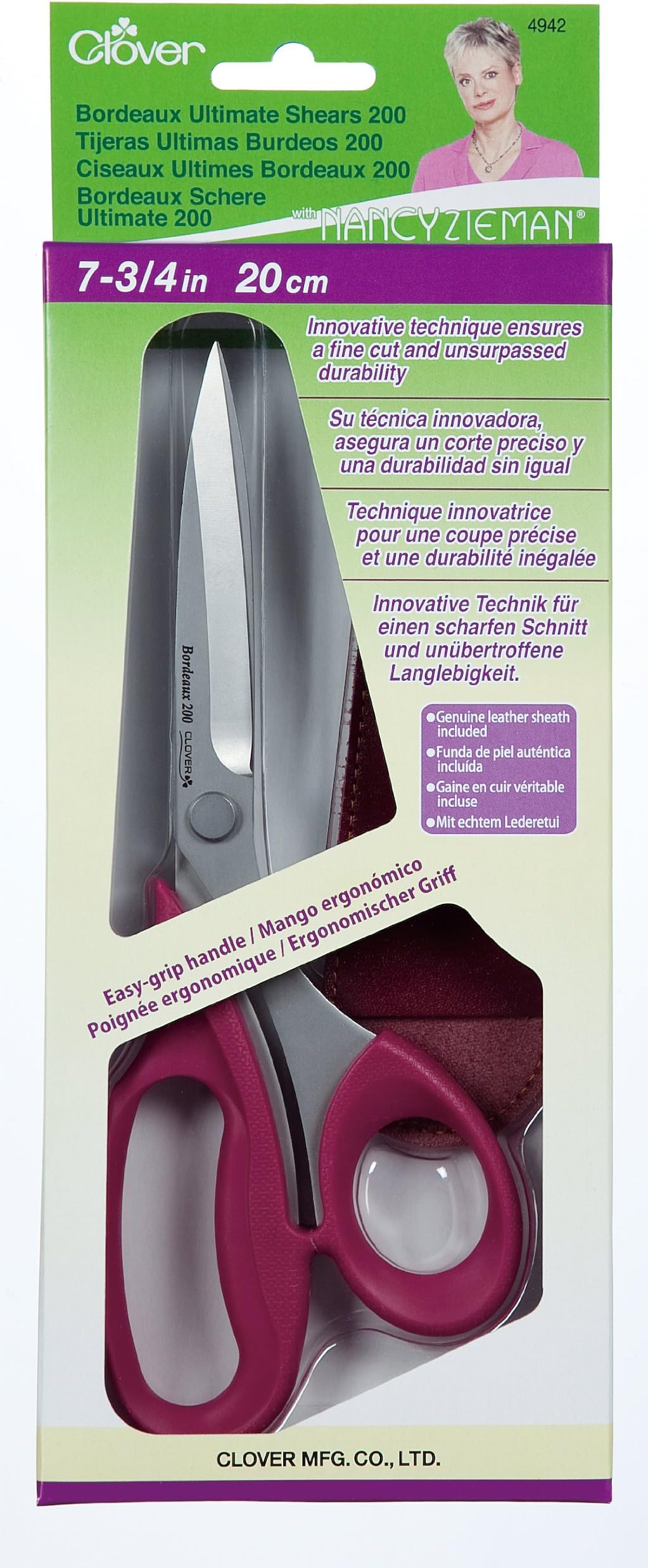 Clover4942 Bordeaux Ultimate Shears 200, Red