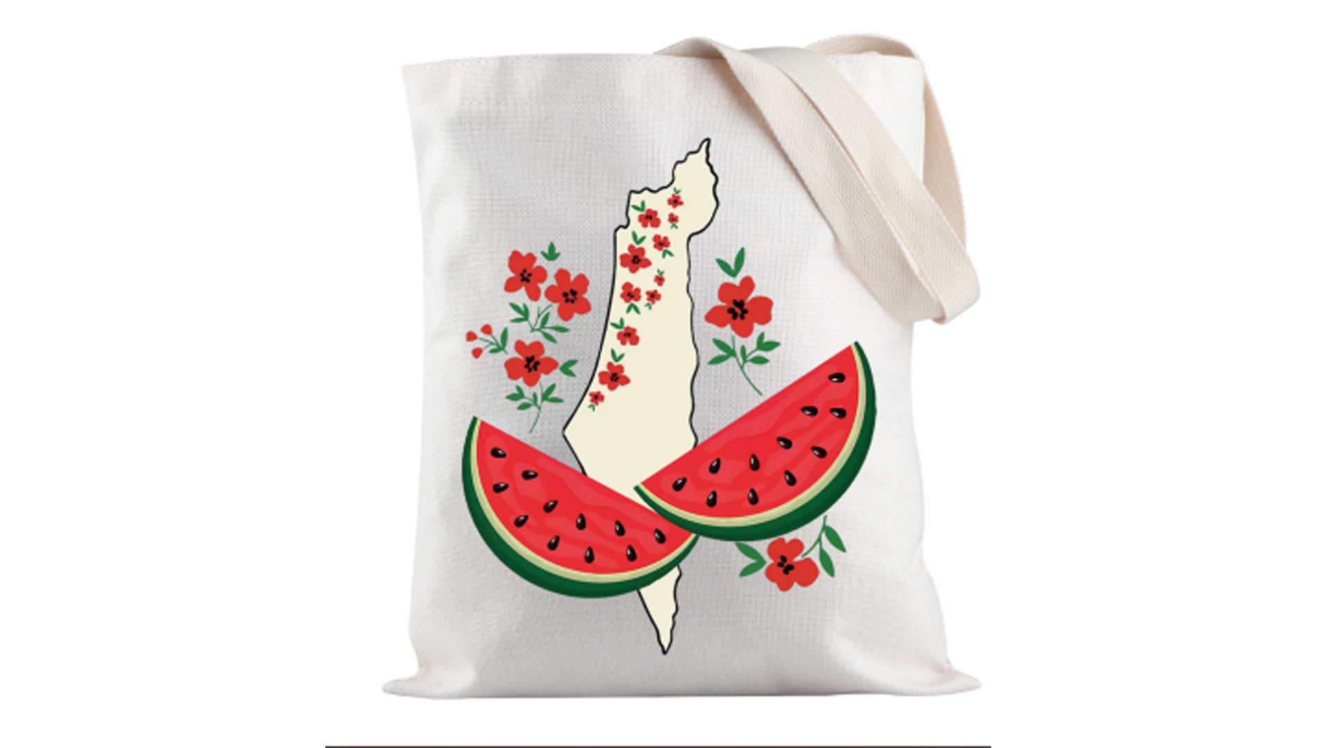 Bolsa Tote Palestina Watermelon Free Palestine miniatura 7