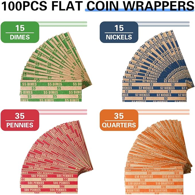Envoltorios para monedas ESSENTIAL, 100 piezas surtidas miniatura 3