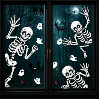 Halloween Window Clings Decor Halloween Decorations Skeleton Ghost Stickers