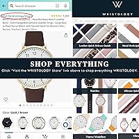 Vista 8 de Reloj con números WRISTOLOGY Olivia para mujer, para enfermeras, gran esfera, analógico, fácil de leer con segundero, correa de silicona