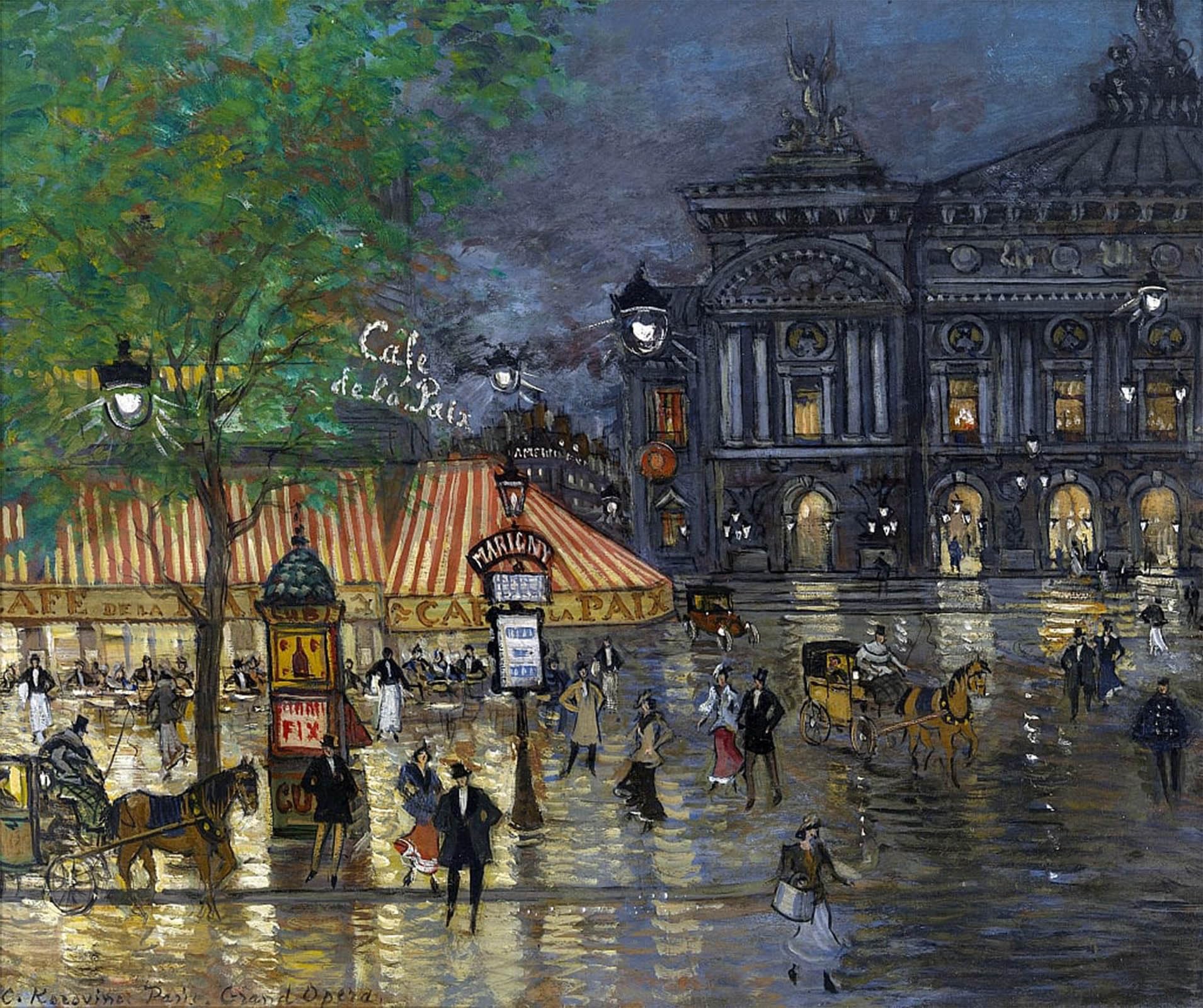 Tableau Impressions d'art original de Korovine 60x90cm Paris - 5