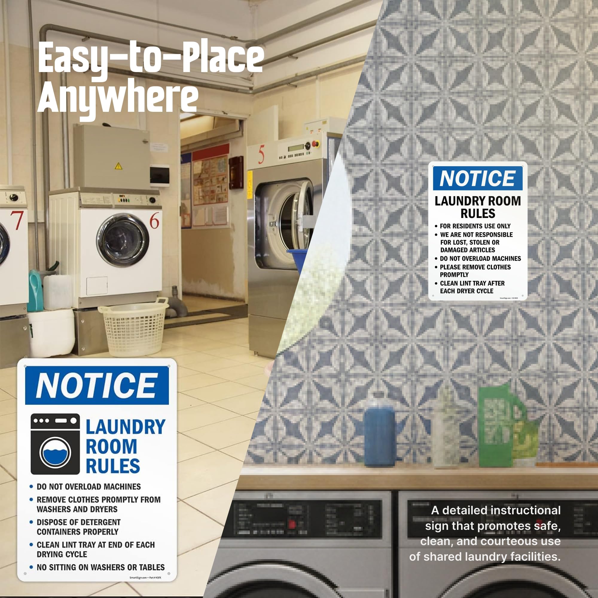 Amazon.com: SmartSign: Laundry Room Signs
