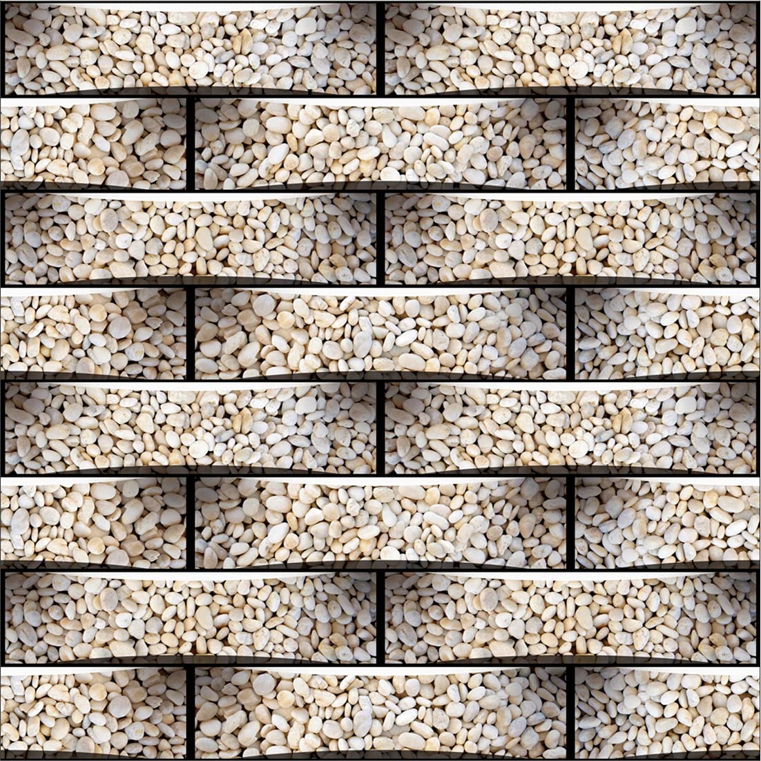 WallDaddy Self Adhesive Wallpaper Model (SmallStoneBrick) Bigger Size (40x300) cm for Bedroom, Drawing Room, Kids Room, Walls, Doors, Furniture etc