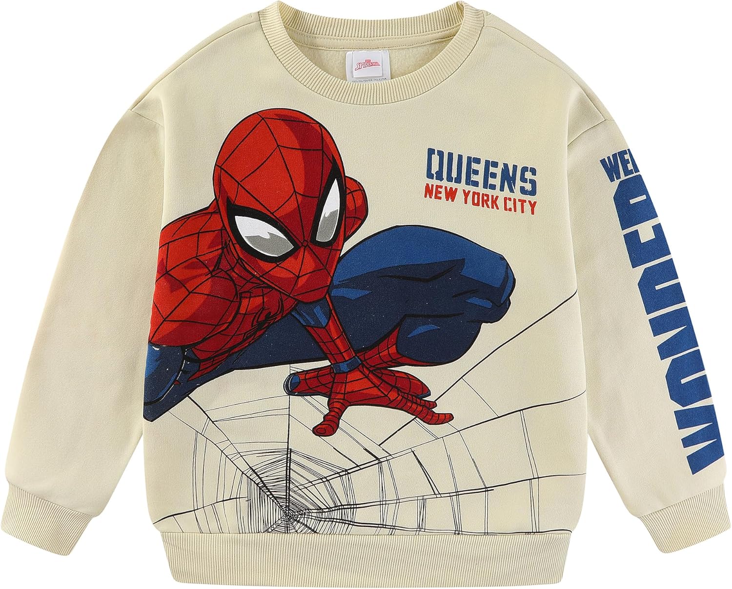 Marvel Spider-Man Boys 2 Piece Sweatshirt and Pant Sets for Toddlers and Big Kids