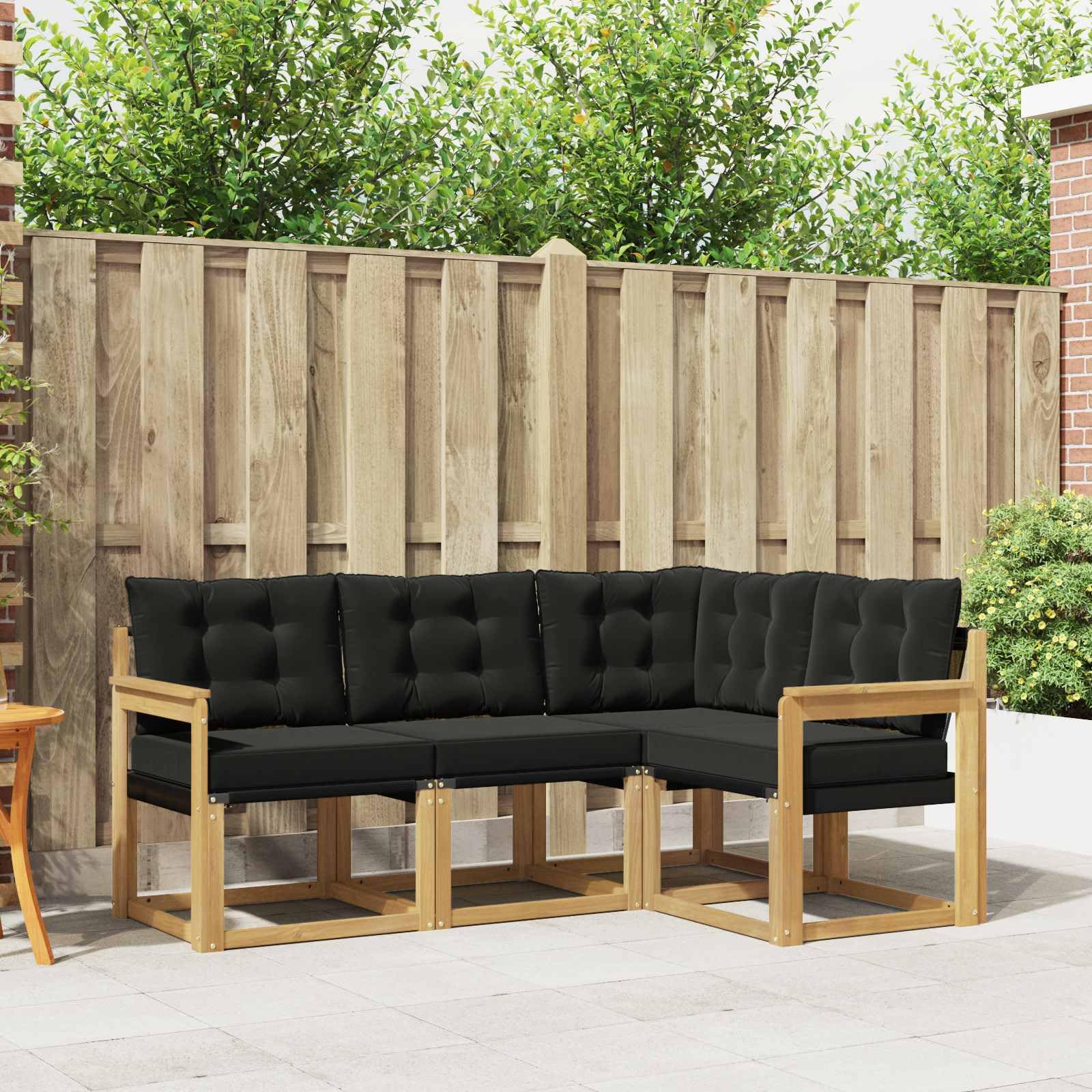 Salon de jardin en bois d'acacia pour aménager votre terrasse