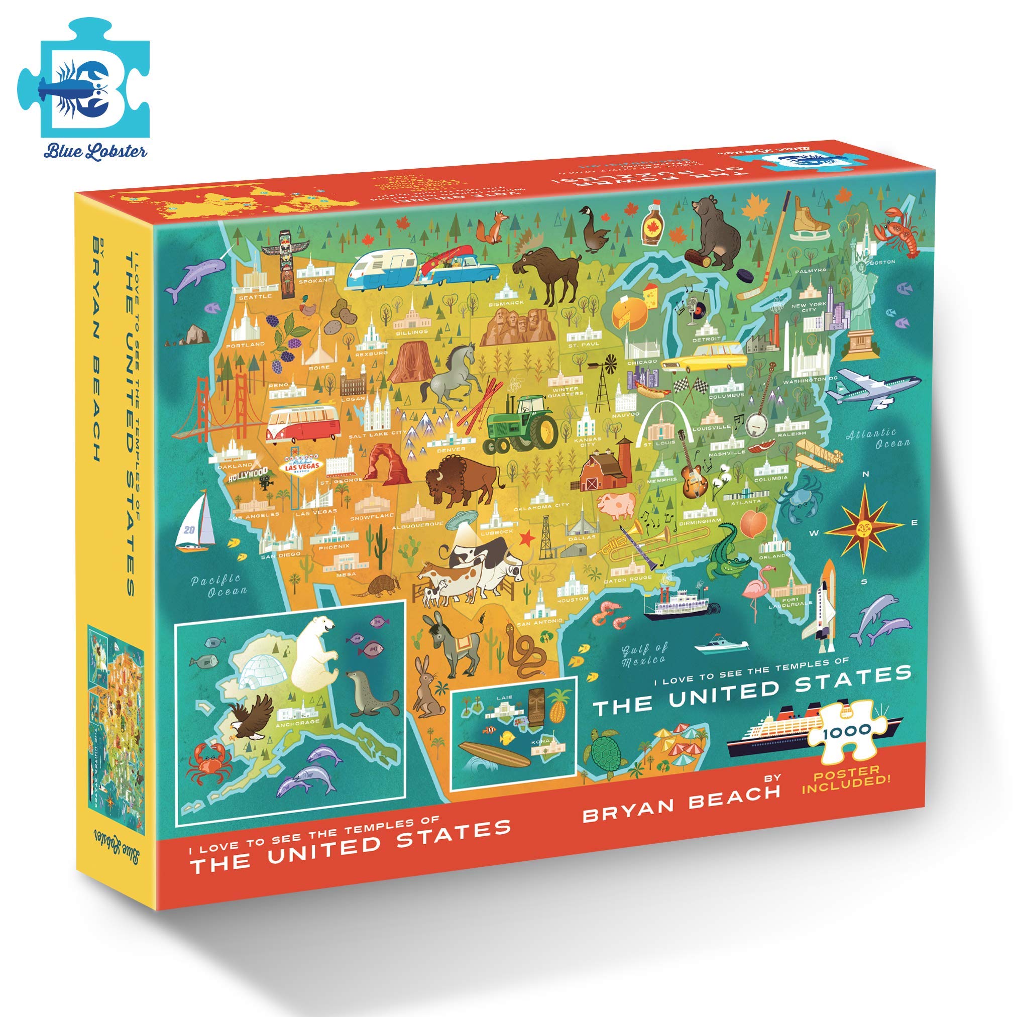 Amazon.com: Temples of the United States Puzzle by Bryan Beach