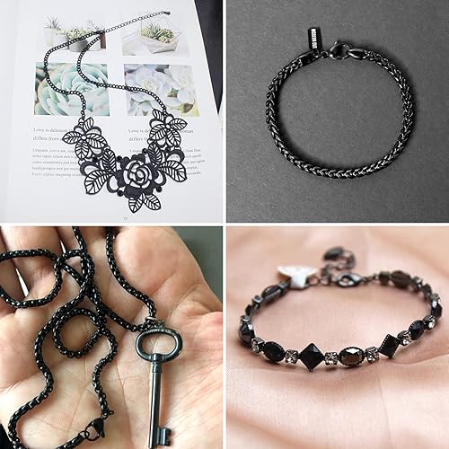 Vista 170 de Pandahall - 100 cierres de pinza de langosta de acero inoxidable, joyería de oro real de 24 quilates, cierre de langosta de 2 colores, cierre