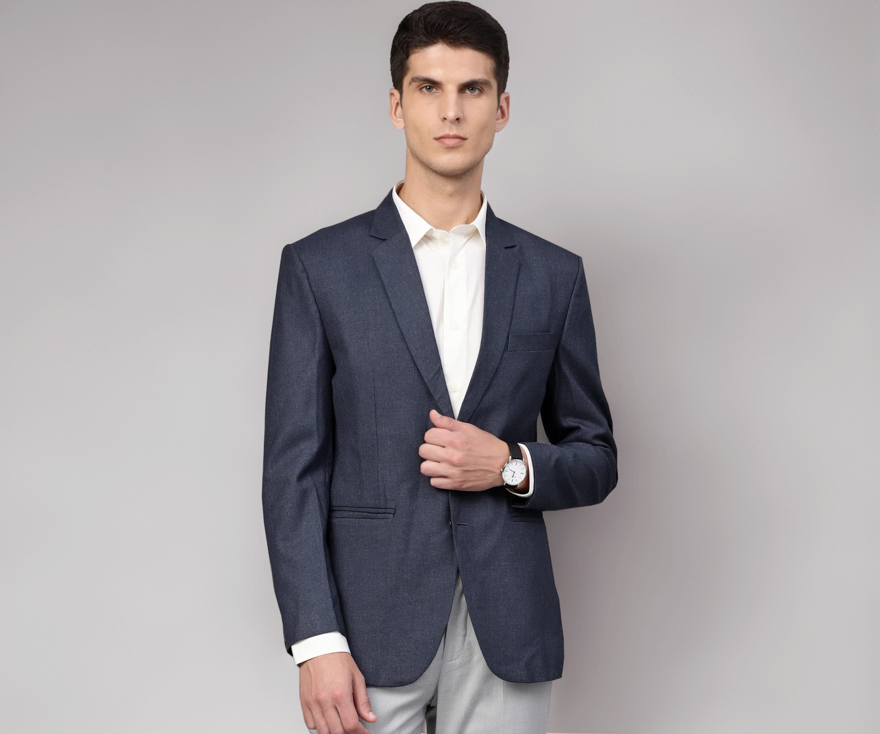 Men's Slim Fit Single Breasted Blazer