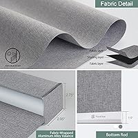 Vista 5 de Yoolax Persiana inteligente motorizada para ventana con control remoto, persiana enrollable opaca automática compatible con Alexa, batería