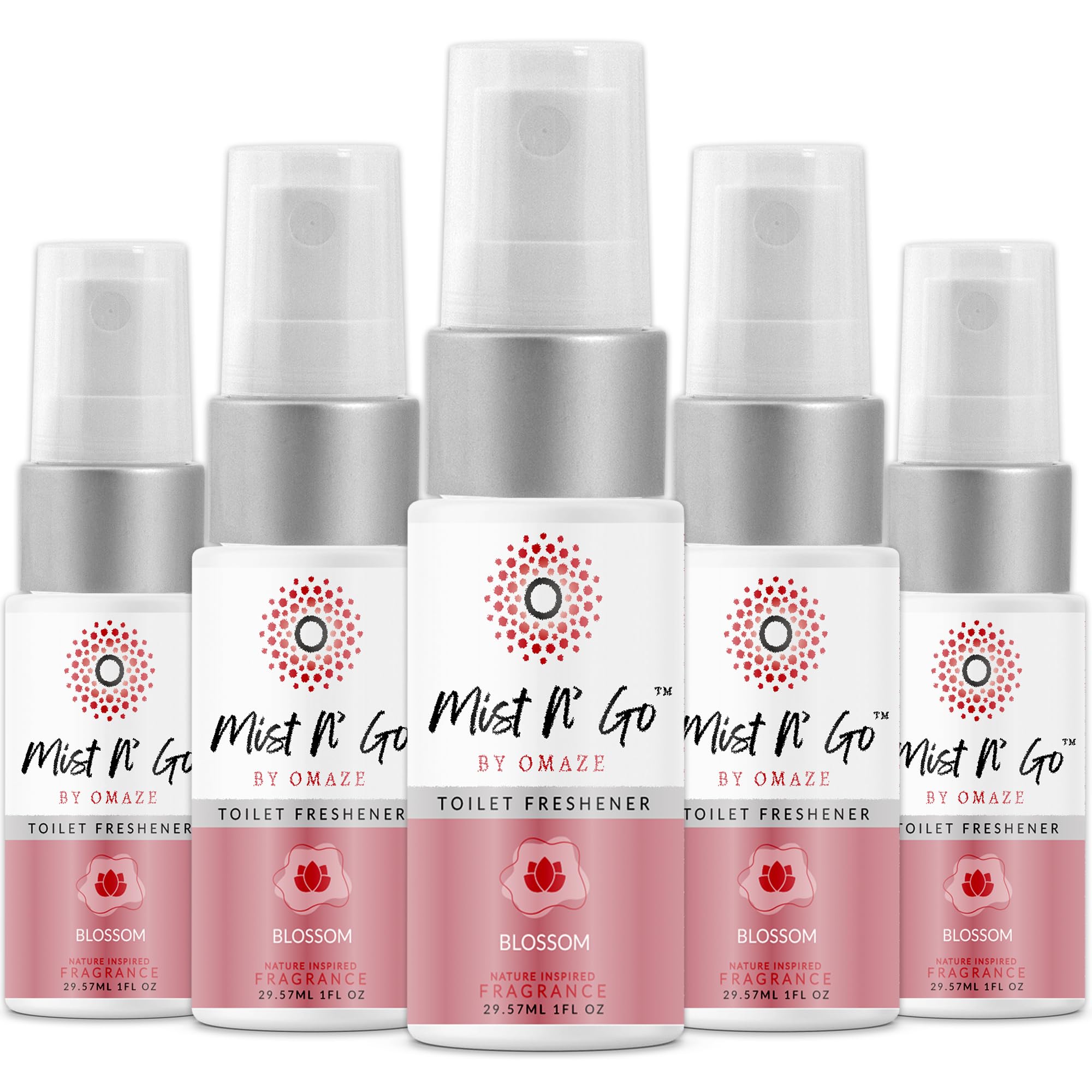 Mist N’ Go by Omaze Travel Bathroom Spray for Toilet Spray Odor Eliminator - Travel Toilet Spray for Bathroom Air Freshener Spray for Bathroom