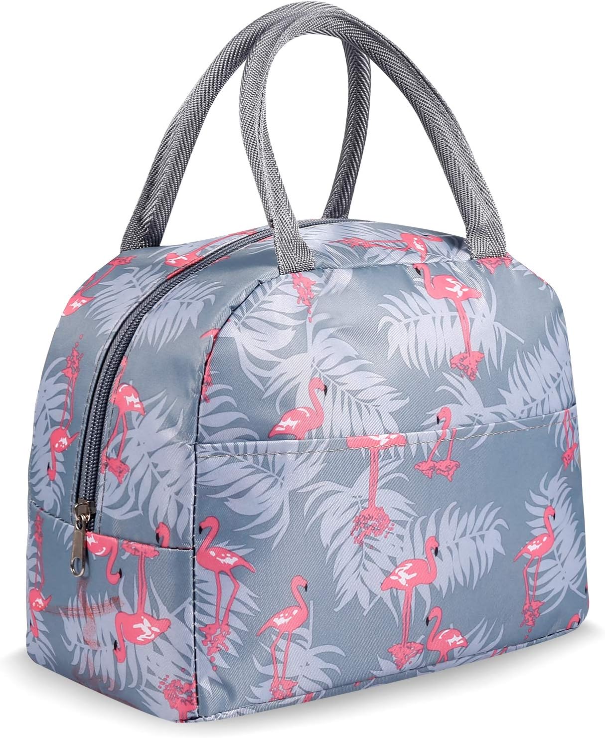 Lunch Bags for Women Insulated Lunch Bag Adult Lunch Bags Women Lunch Box Jeopace(Blue Flamingo)