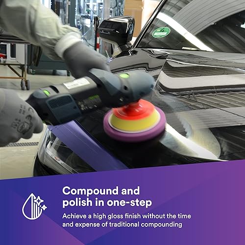 Miniatura 3 de 3M Perfect It - Almohadilla de acabado de espuma de 1 paso, 33042, gancho, pulido de puntos apretados, reparación de colisiones, pulido de alto