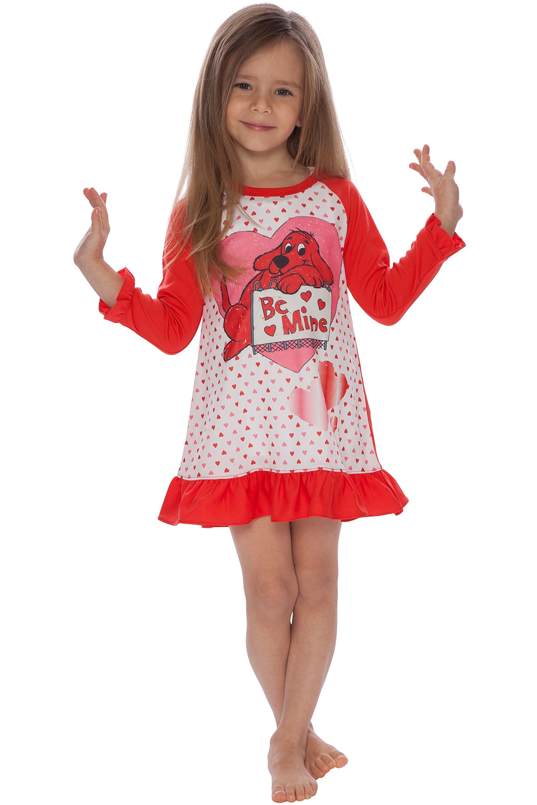 Clifford Girls' Toddler Mine' Valentines Day Pajama Nightgown