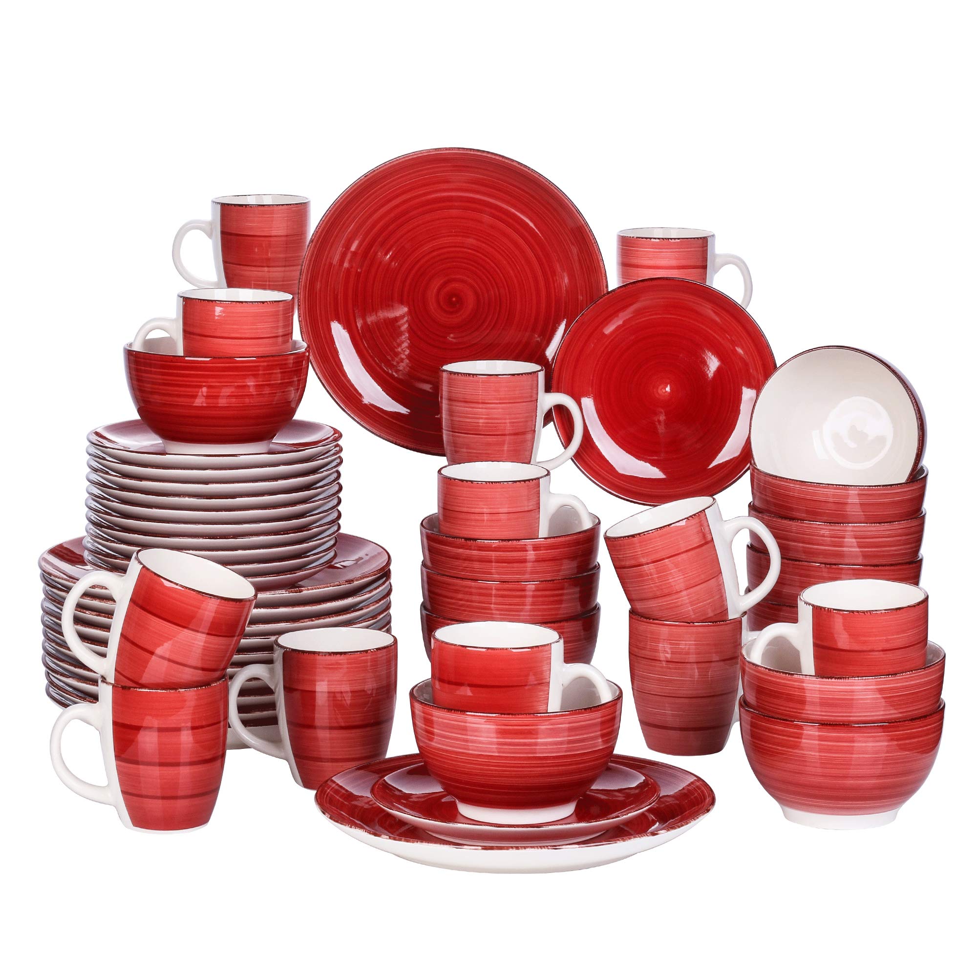 vancasso Serie Bella Vajillas de 16 Piezas Juego de Vajillas Completas Gres para 4 Personas Estilo Moroccan, Verde — view 23