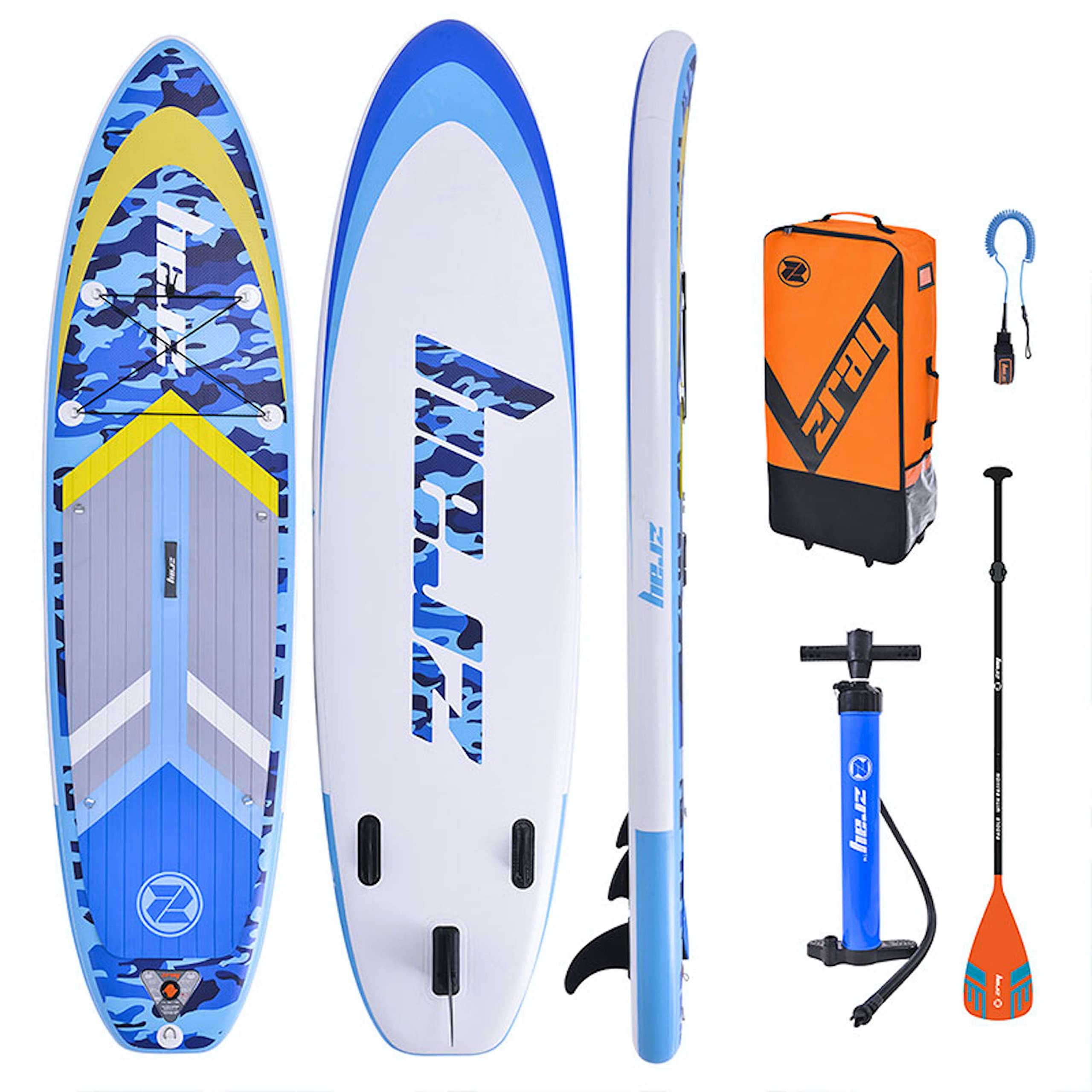 Zray, Camo Blue 10'8", Tabela Sup, Camo Niebieski, 10'8", Unisex-Adult
