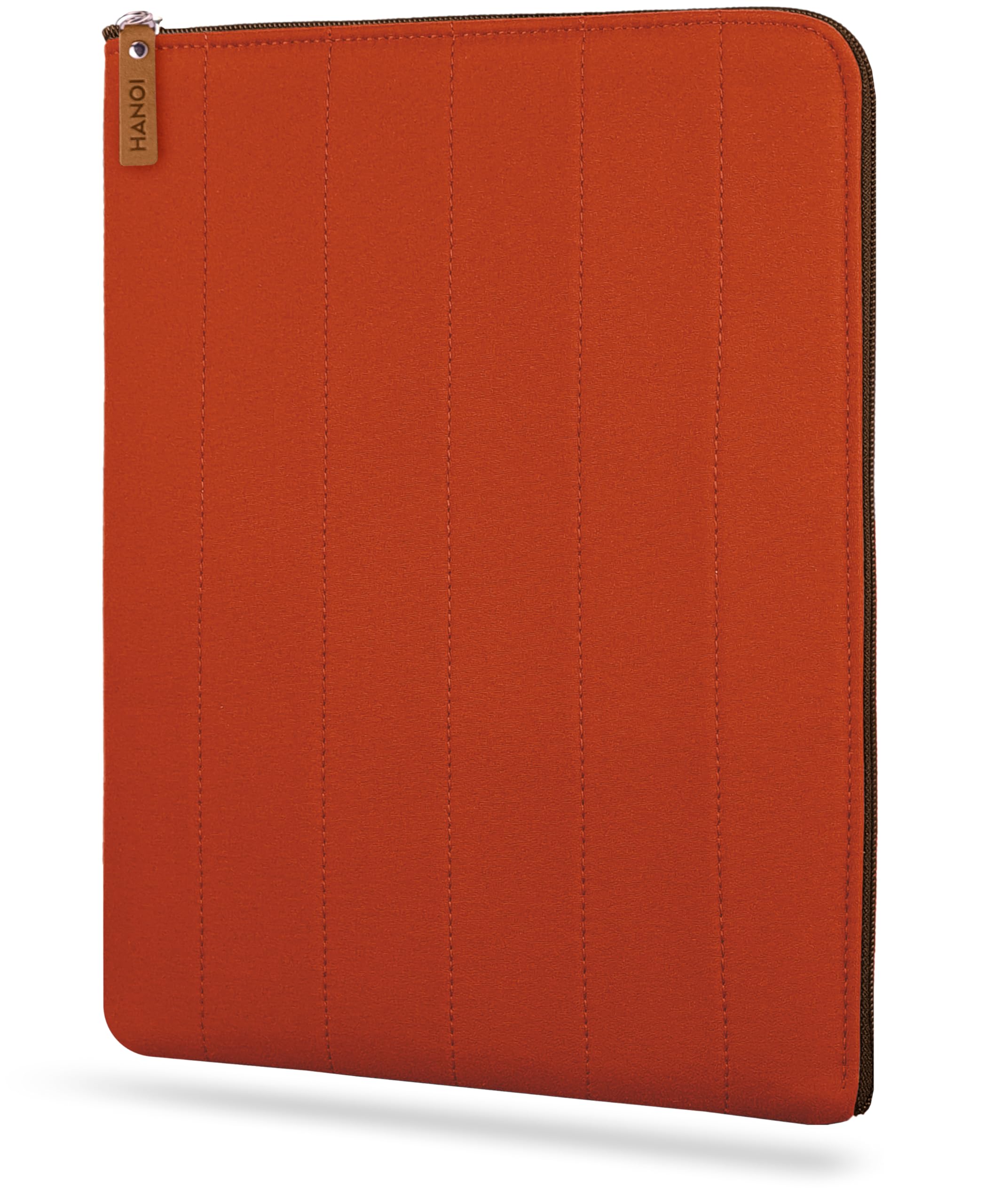 Lisboa™ Housse pour livres de lecture avec fermeture éclair. Housse de transport pour livres rembourrée. Couverture de livres, Protection pour livres. (Orange, Grande)