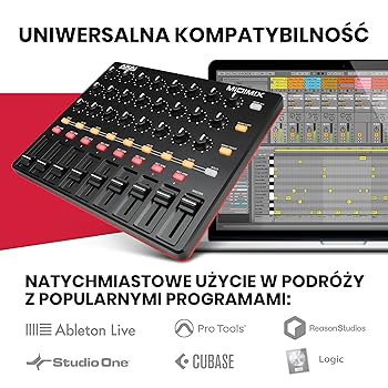 Akai Midimix Kontroler Midi, Czarny, 20,12 x 23,77 x 3,05 cm