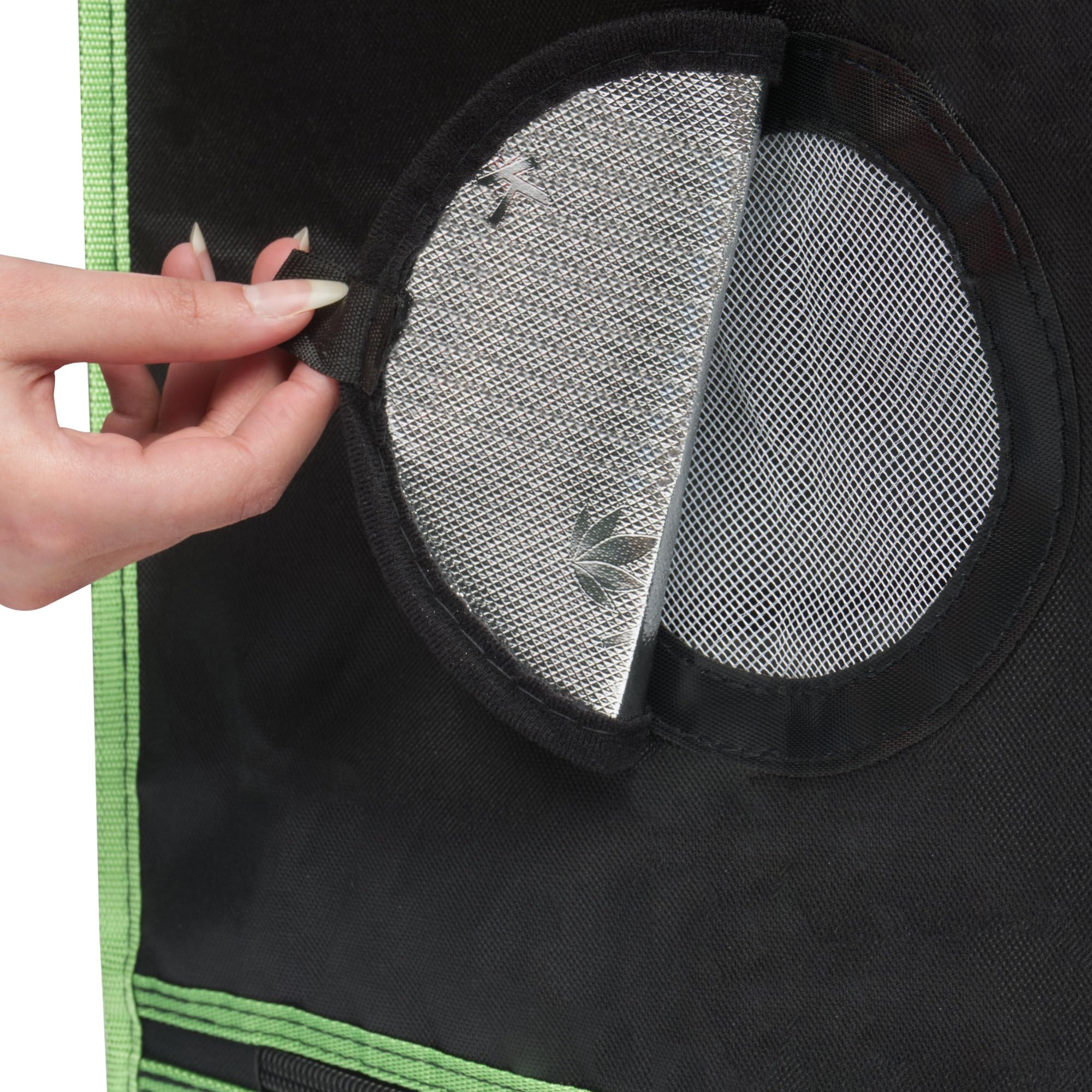 Tienda de cultivo de 60 x 60 x 120 cm | Tienda de cultivo interior para cultivo de plantas | negro y verde | caja de cultivo, para cultivo doméstico, armario de cultivo, tienda de cultivo