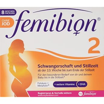 Femibion 2 Pregnancy Shades without Iodine, Pack of 120