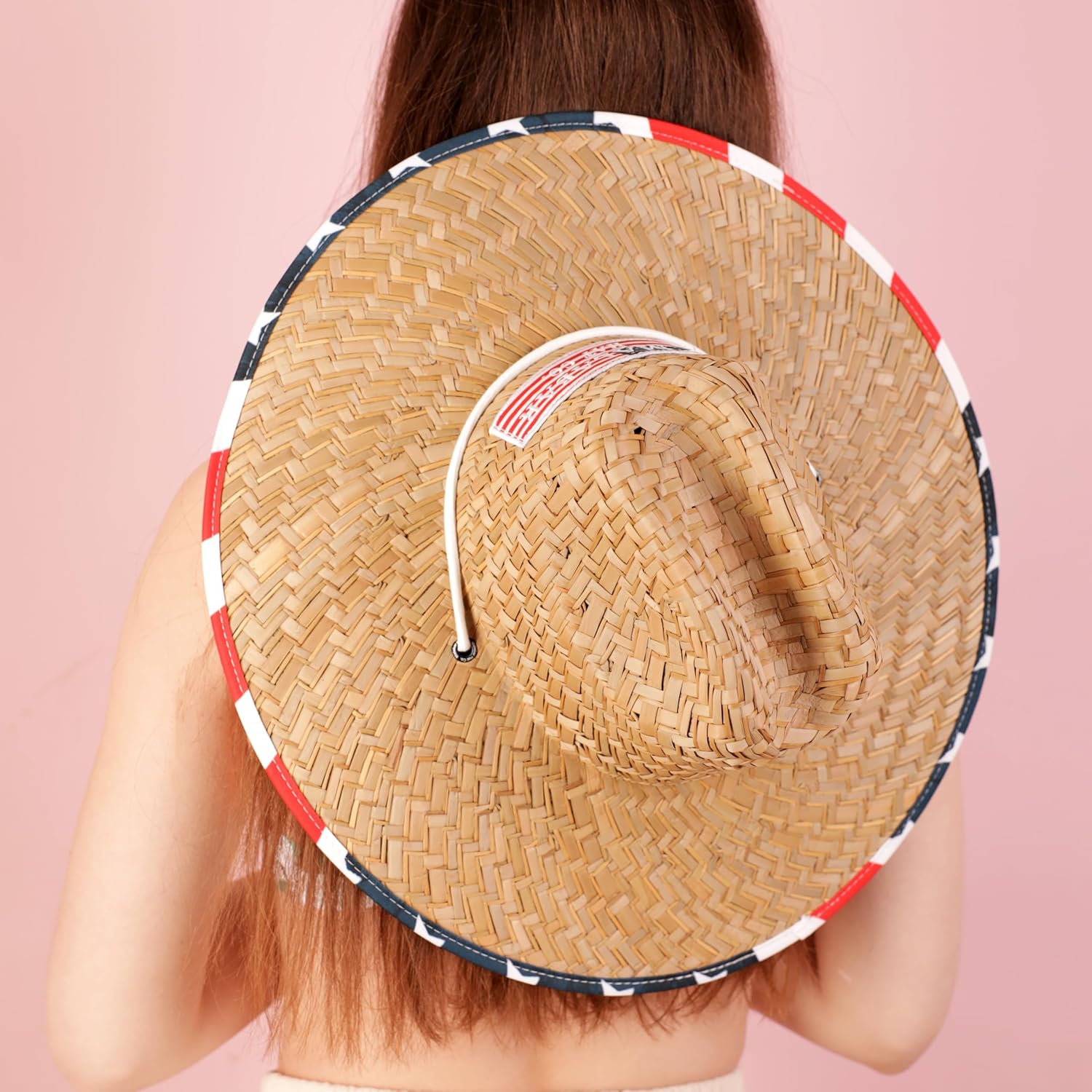 Malabar Straw Sun Hat - Wide Brim for Kids with Adjustable Chin Cord for Beach, Fishing, Boating & Hiking Outdoor Use