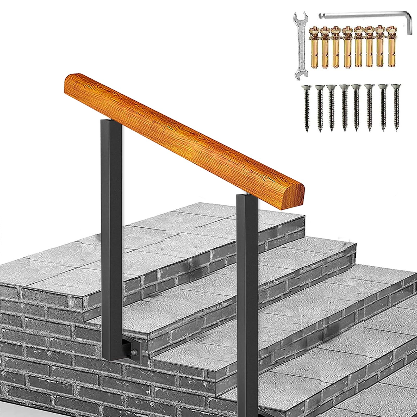 Stair Railing Angles Walls Anman Transitional Handrail Adjustable