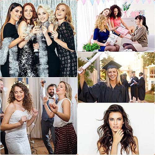 Miniatura 7 de Juego de varita rizadora de pelo 5 en 1 PTC de calentamiento rápido, herramientas profesionales para peinar el cabello con control de temperatura