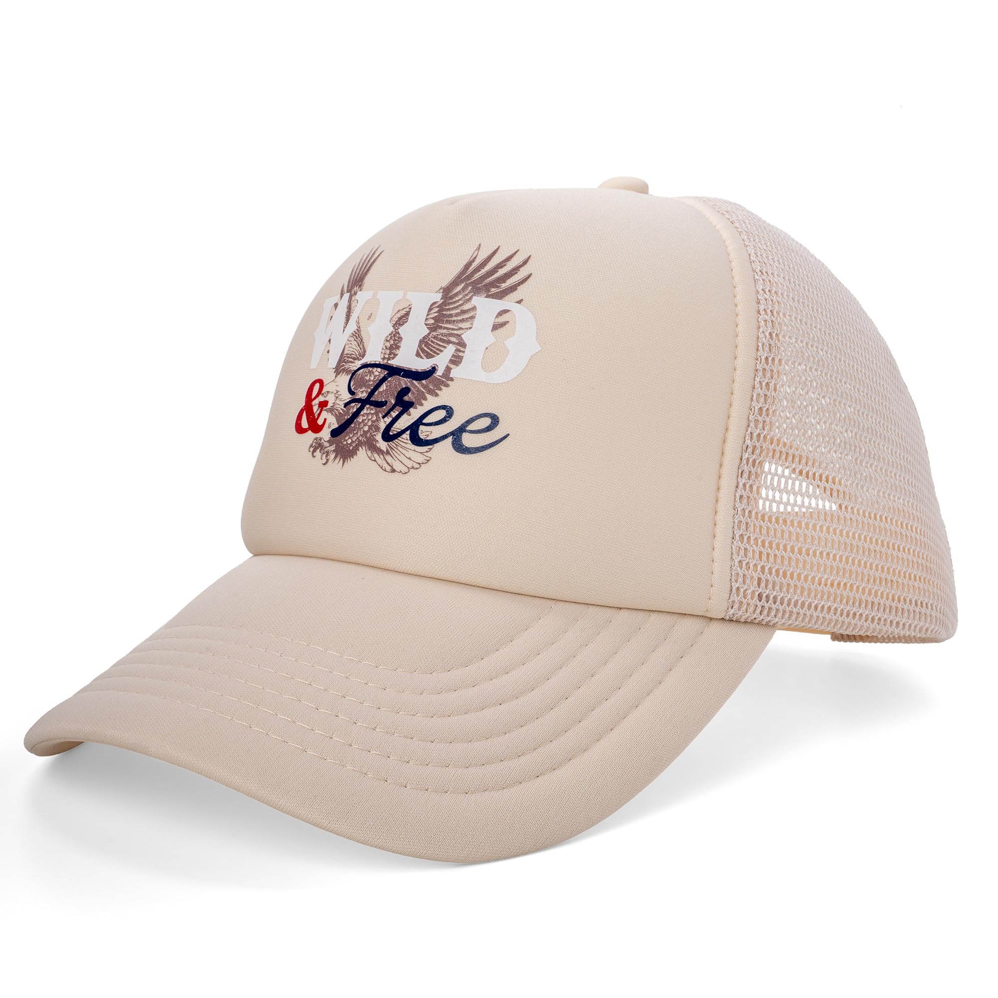 PACIFIC BRIM Women's and Men's Adjustable Cap Mesh Side Panels Trucker Hat