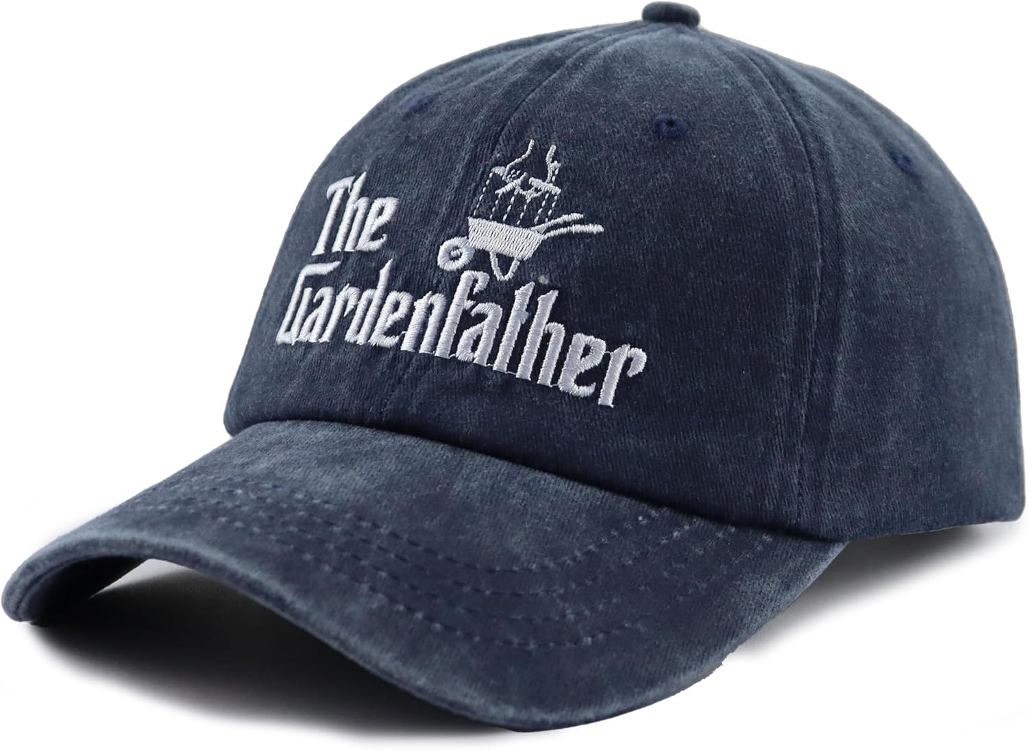 The Garden Father Hat for Men, Funny Adjustable Cotton Embroidered Gardeners Dad Baseball Cap - Image 2