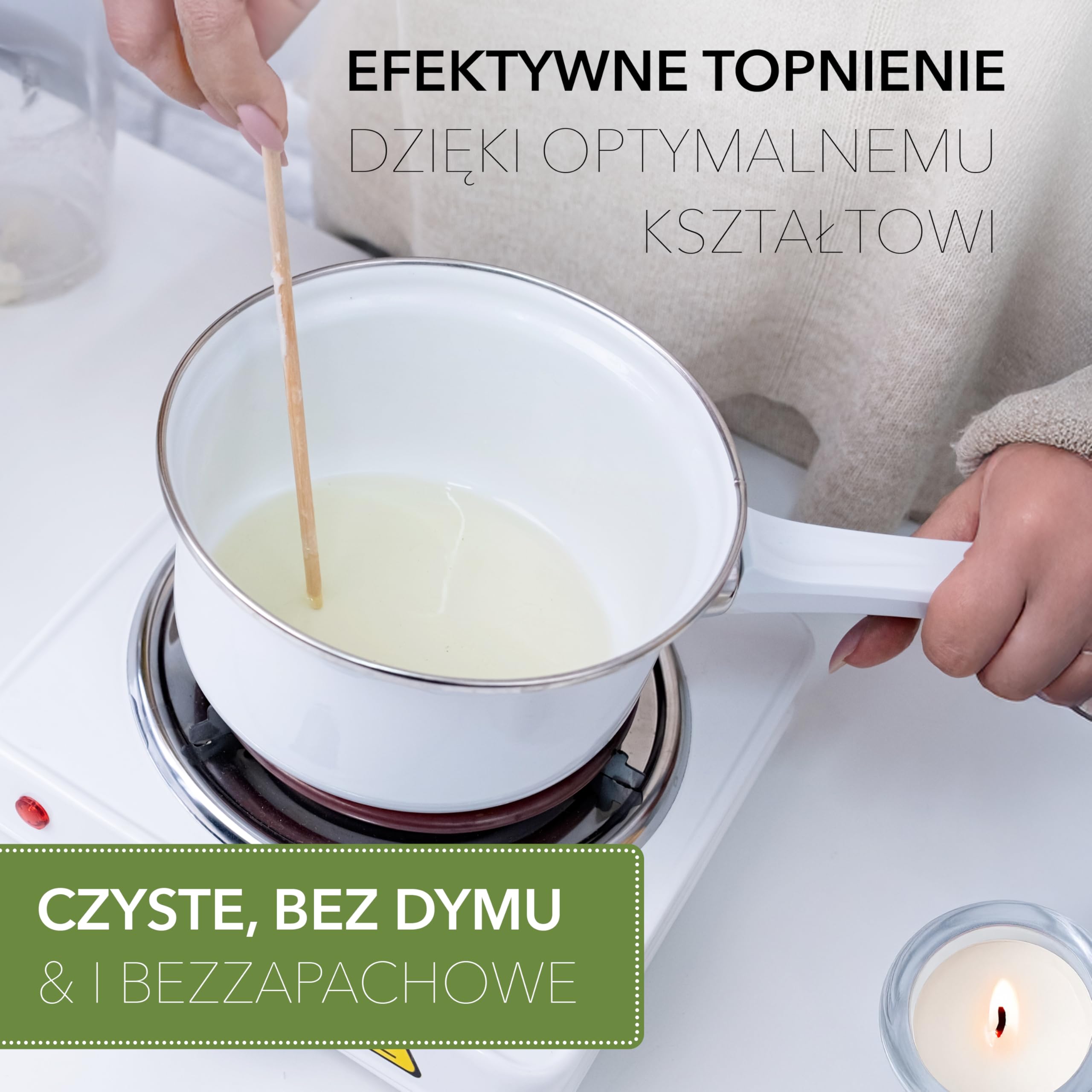BwLights - Wysokiej jakości wosk parafinowy w różnych rozmiarach w kolorze białym | Granulki woskowe do topienia i tworzenia własnych świec | 100% parafiny (5kg)