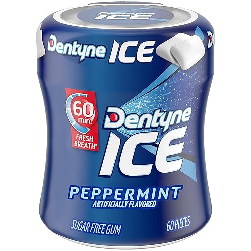 Miniatura 4 de Dentyne Goma de mascar de menta helada 6 botellas de 60 piezas 360 piezas en total