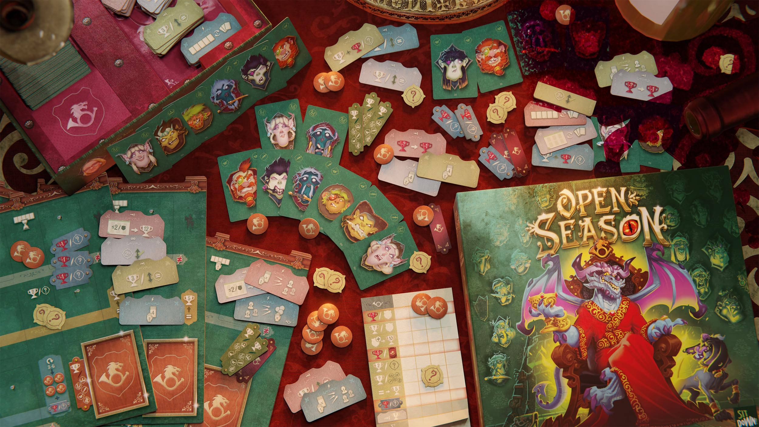 SitDown | Open Season | Jeu de Cartes stratégique | pour 2 à 4 Personnes à partir de 10 Ans