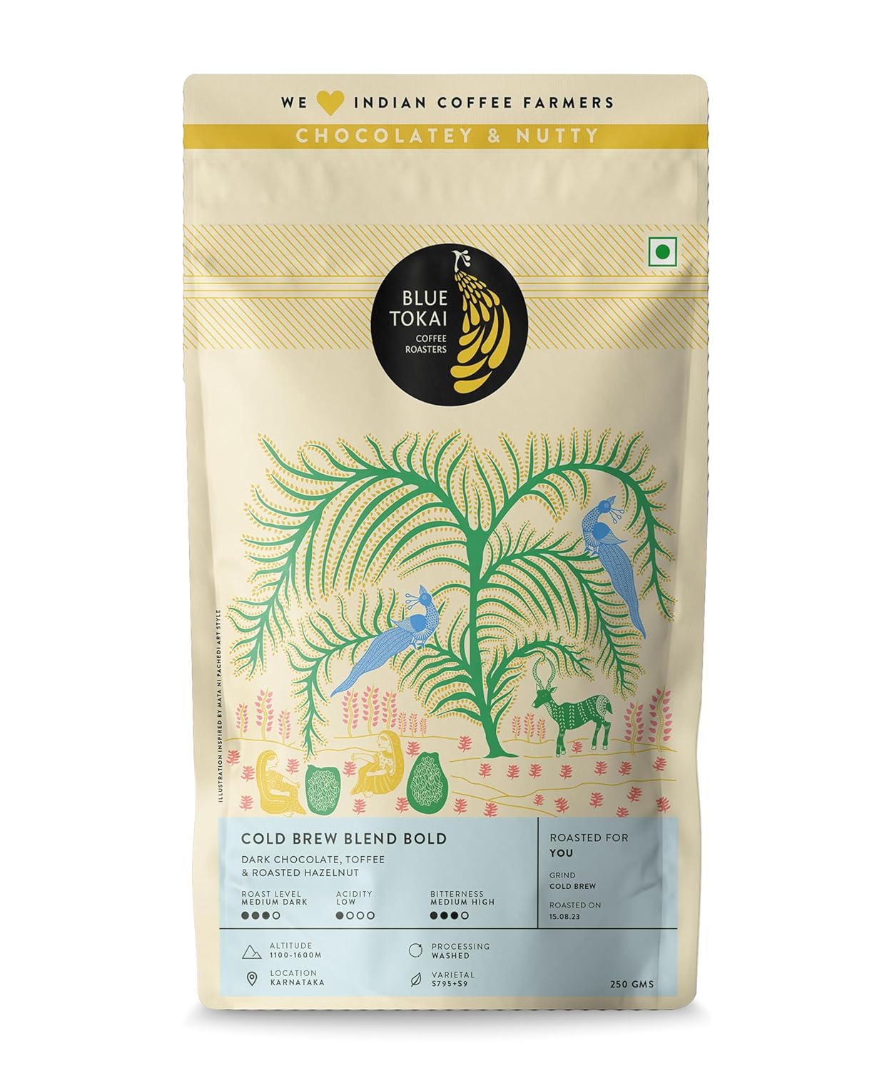 Blue Tokai Coffee Roasters Blue Tokai Coffee Cold Brew Coffee Blend Bold Medium Dark Roast