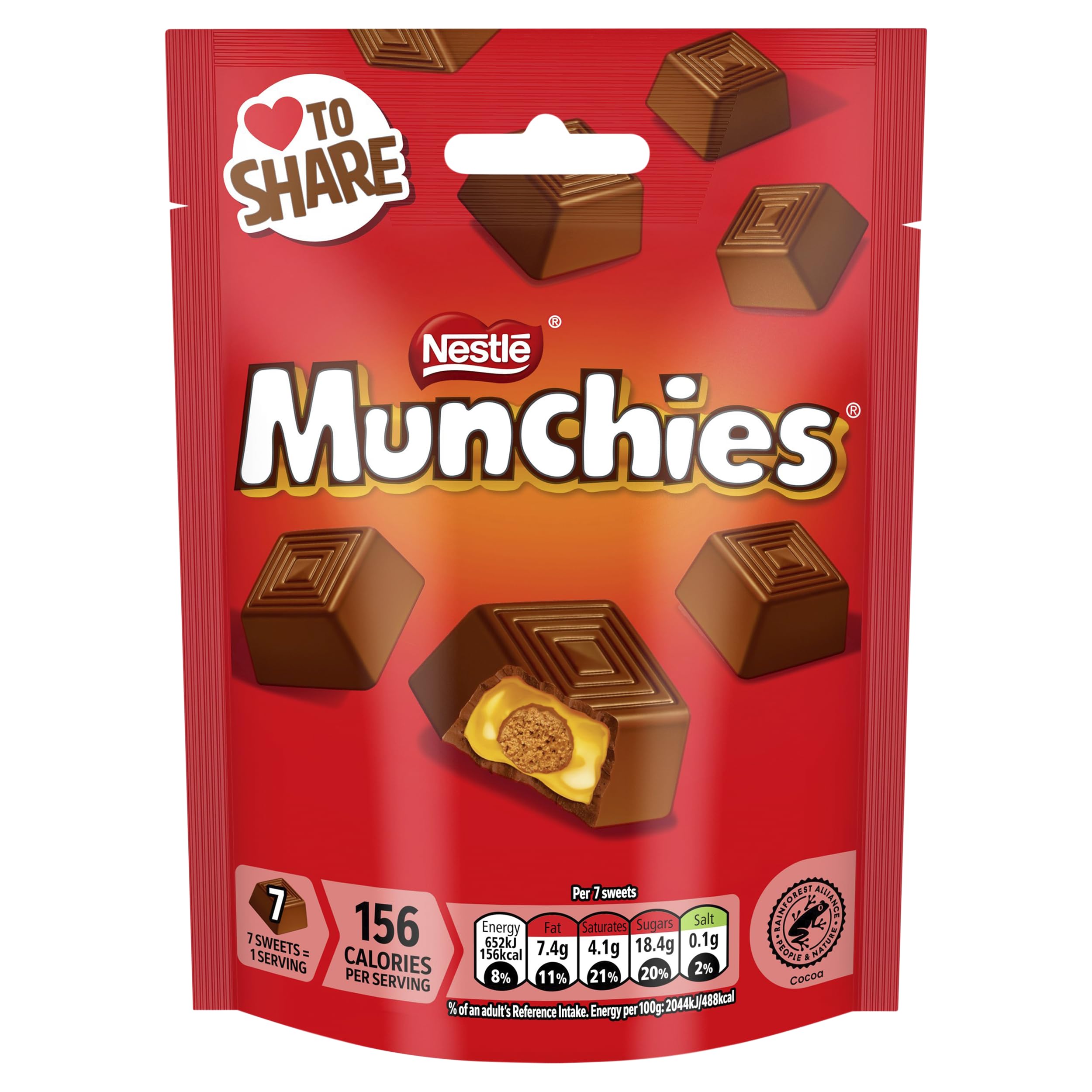 Milk Chocolate and Sharing Bag Caramel Sharings Bags, 8 x 104 g Original 81g