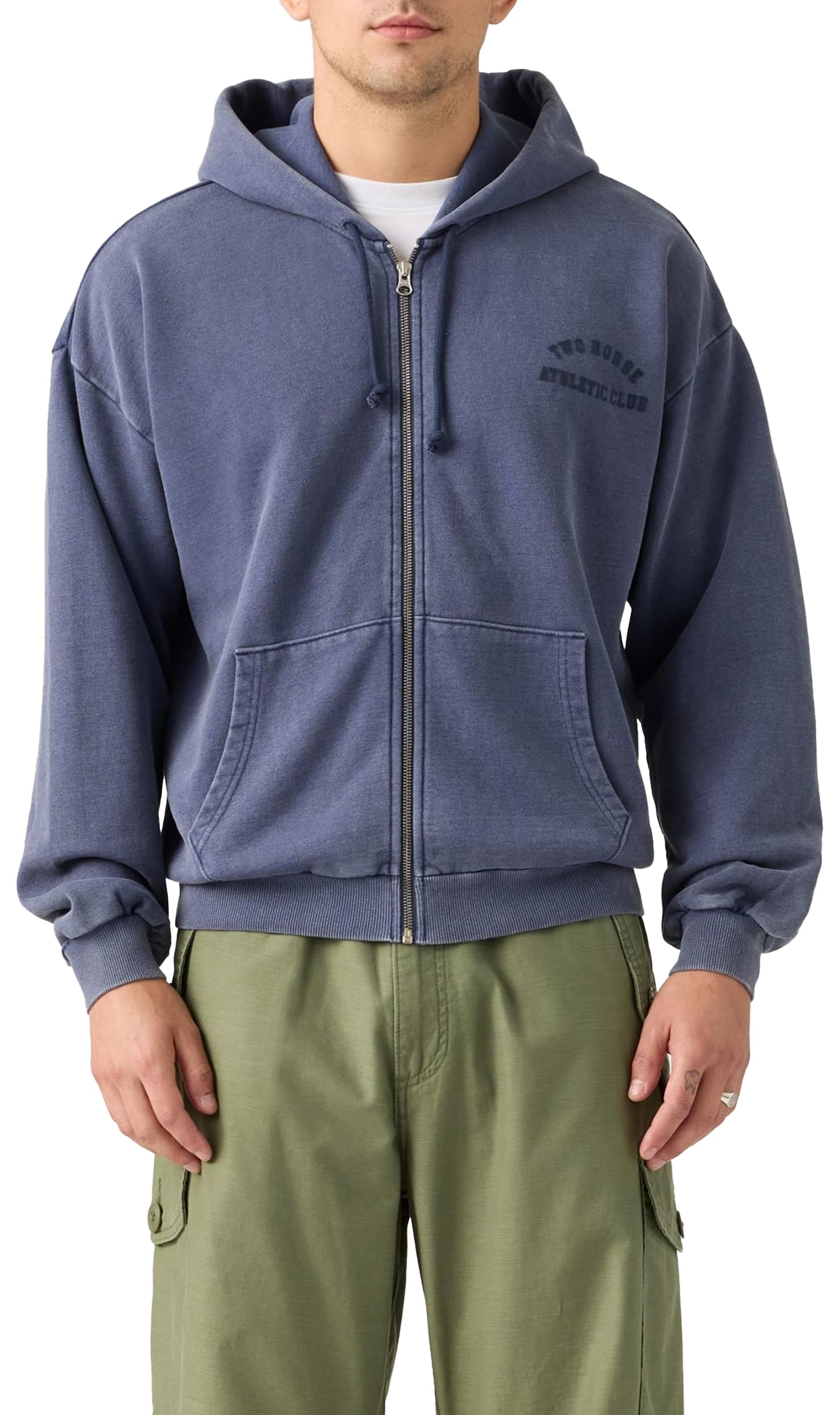 Levi's Two Horse Cropped Zip Up for Men, Sweatshirts, Two Horse Full Zip Z, XL