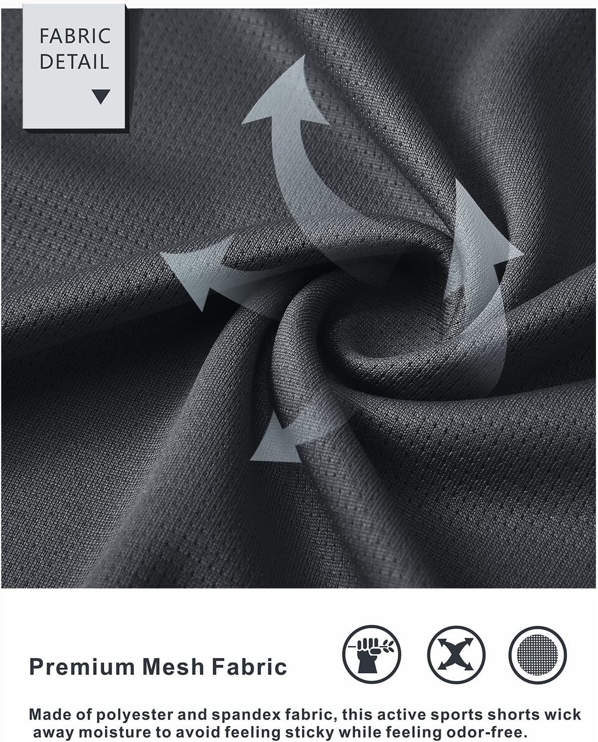 NORTHYARD Men's 5"/7"/10" Athletic Basketball Shorts Workout Gym Quick Dry Shorts Lightweight Mesh Running Shorts Tennis - Image 4