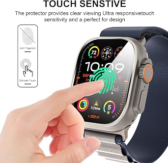 Diruite 2 Piece Screen Protector for Apple Watch Ultra 4/3/2/1 49 mm