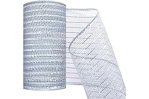 Deco Mesh Ribbon: Silver Mesh for Radiance and Charm